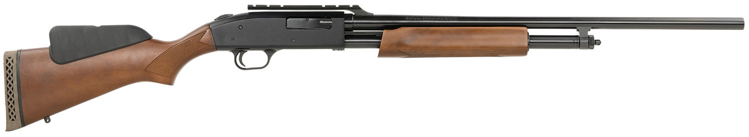 MOSSBERG 500 20 Gauge 3" 24" 5rd Pump Shotgun - Blued | Wood Dual Comb Stock