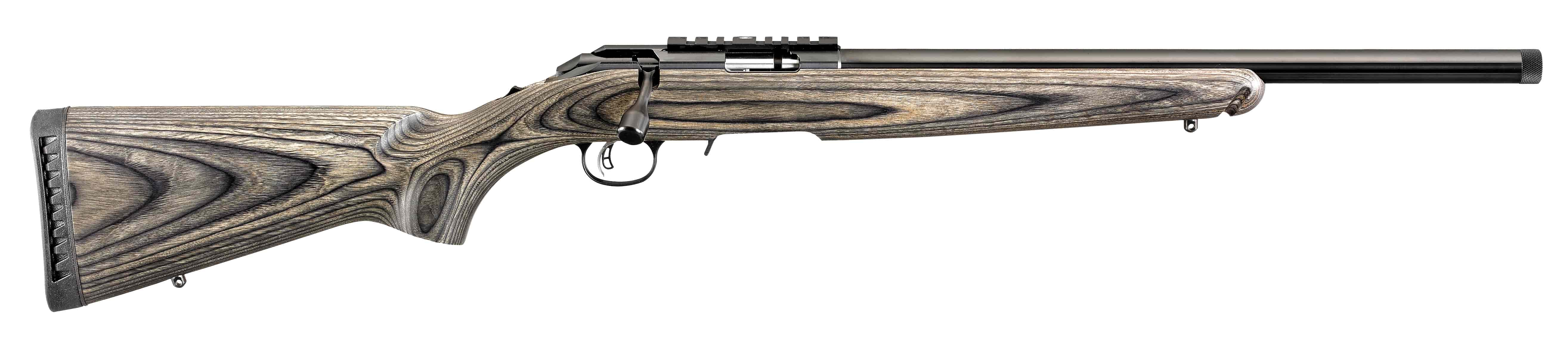 RUGER American Rimfire Target 17 HMR 18" 9rd Bolt Rifle w/ Threaded Barrel - Black / Wood Laminate